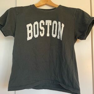 Green Brandy Melville Boston T Shirt
